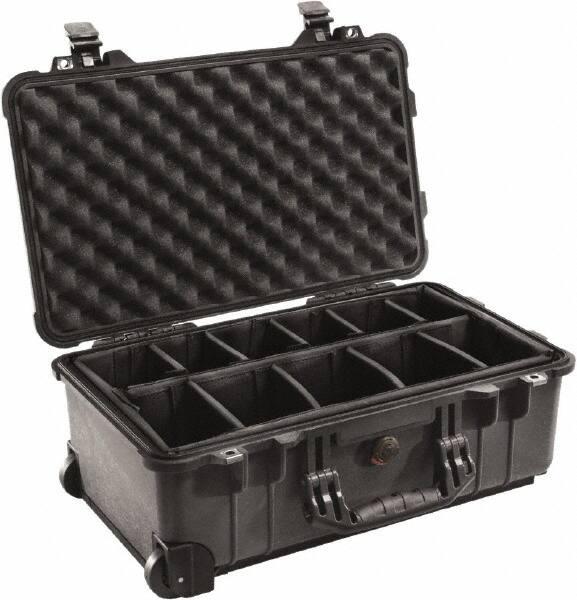 Pelican Products, Inc. - 13-13/16" Wide x 9" High, Clamshell Hard Case - Black, Polyethylene - Caliber Tooling