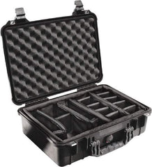 Pelican Products, Inc. - 14-1/16" Wide x 6-15/16" High, Clamshell Hard Case - Black, Polyethylene - Caliber Tooling