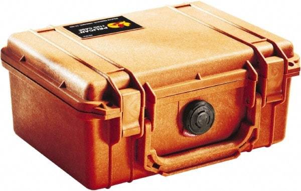 Pelican Products, Inc. - 7-51/64" Wide x 4-19/64" High, Clamshell Hard Case - Orange, Polyethylene - Caliber Tooling