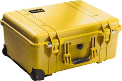 Pelican Products, Inc. - 17-59/64" Wide x 10-27/64" High, Clamshell Hard Case - Yellow, Polyethylene - Caliber Tooling