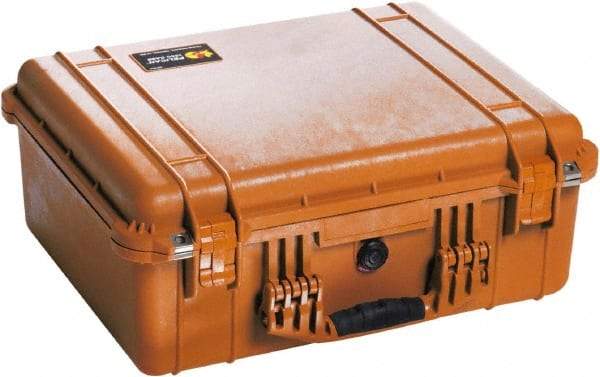 Pelican Products, Inc. - 17-13/64" Wide x 8-13/32" High, Clamshell Hard Case - Orange, Polyethylene - Caliber Tooling