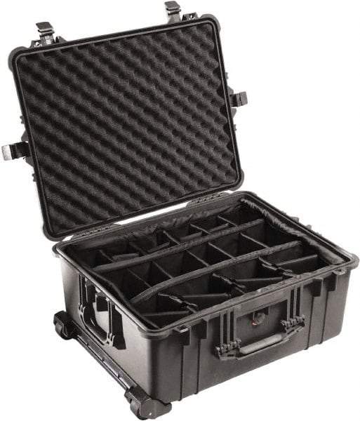 Pelican Products, Inc. - 19-11/16" Wide x 11-7/8" High, Clamshell Hard Case - Black, Polyethylene - Caliber Tooling