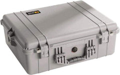 Pelican Products, Inc. - 19-23/64" Wide x 8-51/64" High, Clamshell Hard Case - Silver, Polyethylene - Caliber Tooling