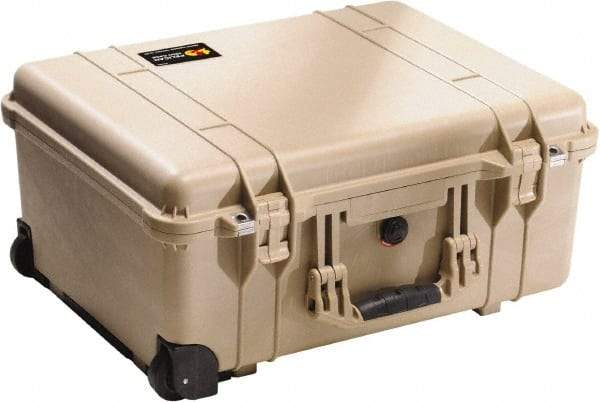 Pelican Products, Inc. - 17-59/64" Wide x 10-27/64" High, Clamshell Hard Case - Tan, Polyethylene - Caliber Tooling