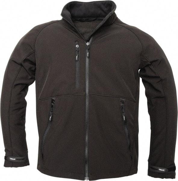 Viking - Size 2XL Cold Weather Jacket - Black, Polyester, Zipper Closure, 51" Chest - Caliber Tooling