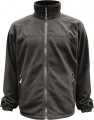 Viking - Size M, Black, Rain, Wind Resistant Jacket - 40" Chest, 3 Pockets, Detachable Hood - Caliber Tooling