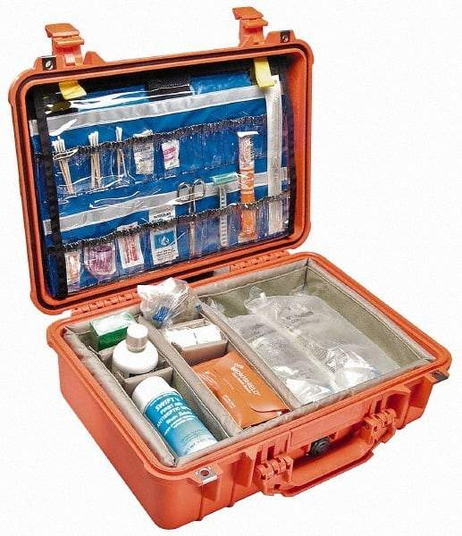 Pelican Products, Inc. - 14-1/16" Wide x 6-15/16" High, Clamshell Hard Case - Orange, Polypropylene - Caliber Tooling