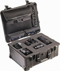 Pelican Products, Inc. - 17-59/64" Wide x 10-27/64" High, Clamshell Hard Case - Black, Polypropylene - Caliber Tooling