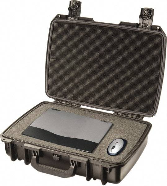 Pelican Products, Inc. - 14-45/64" Wide x 5-51/64" High, Clamshell Hard Case - Black, HPX High Performance Resin - Caliber Tooling