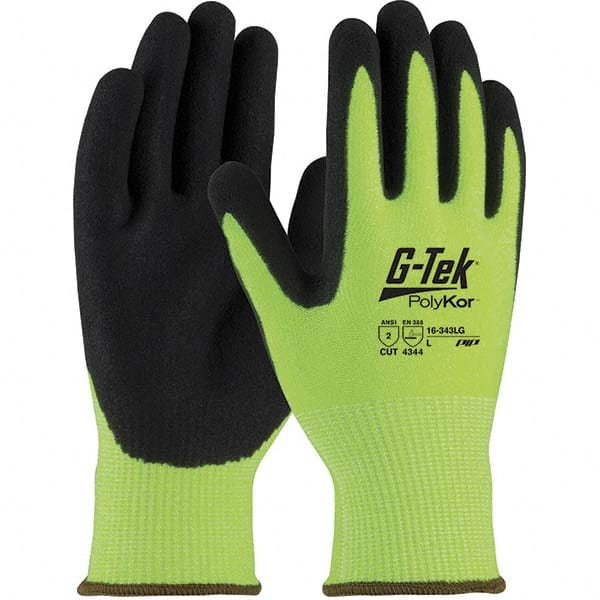 PIP - Size S, ANSI Cut Lvl A2, Puncture Lvl 4, Abrasion Lvl 4, Nitrile Coated PolyKor Cut Resistant Gloves - Caliber Tooling