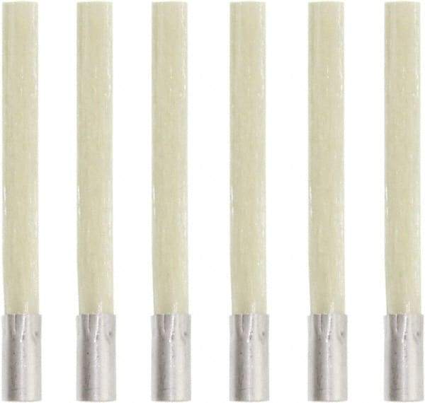 Value Collection - Glass Fiber Scratch Brush Tip Refill - 4-45/64" Brush Length, 4-45/64" OAL, 1-13/64" Trim Length - Caliber Tooling