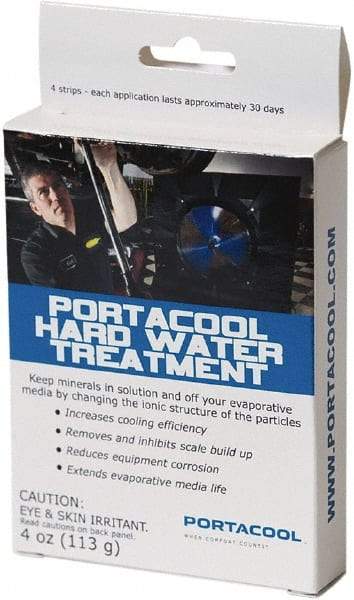 PortaCool - 4 x30 Day, Evaporative Cooler Mineral Treatment - 5-1/2" Long x 3/4" Wide x 3-3/4" High, For Use with All Portacool Units - Caliber Tooling