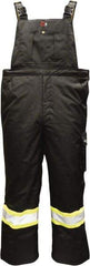 Viking - Size XL, Black, Flame Resistant/Retardant, Rain, Cold Weather Bib Overall - No Pockets - Caliber Tooling