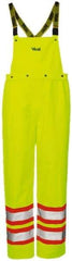 Viking - Size 2XL, High Visibility Yellow, Rain, Wind Resistant Bib Overall - No Pockets - Caliber Tooling