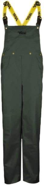 Viking - Size 3XL, Green, Rain, Wind Resistant Bib Overall - No Pockets - Caliber Tooling