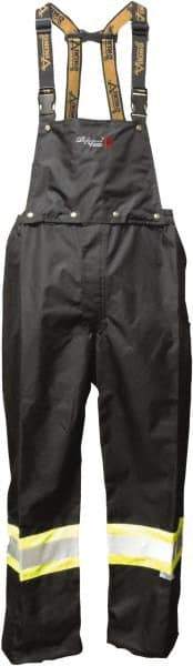 Viking - Size L, Black, Green, Silver, Rain, Flame Resistant/Retardant, Wind Resistant Bib Overall - No Pockets - Caliber Tooling