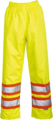 Viking - Size S, High Visibility Lime, Rain, Wind Resistant Pants - No Pockets - Caliber Tooling