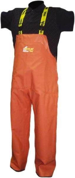 Viking - Size S, Orange, Rain, Wind Resistant Bib Overall - No Pockets - Caliber Tooling