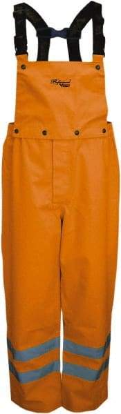 Viking - Size M, High Visibility Orange, Rain, Wind Resistant Bib Overall - No Pockets - Caliber Tooling