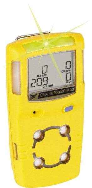 BW Technologies by Honeywell - Visual, Vibration & Audible Alarm, LCD Display, Multi-Gas Detector - Monitors Hydrogen Sulfide & Carbon Monoxide, -20 to 50°C Working Temp - Caliber Tooling