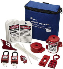 Ability One - 29 Piece Electrical & Valve Lockout Kit - Keyed Differently, Comes in Carrying Case - Caliber Tooling