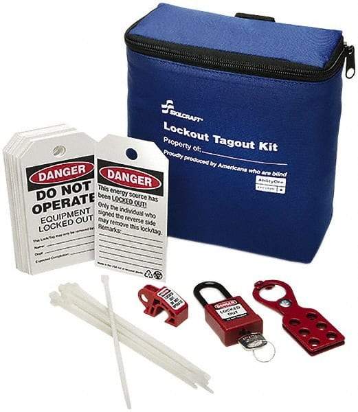 Ability One - 24 Piece Lockout Tagout Kit - Keyed Differently, Comes in Carrying Case - Caliber Tooling