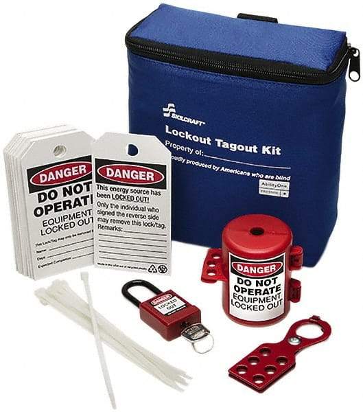 Ability One - 24 Piece Lockout Tagout Kit - Keyed Differently, Comes in Carrying Case - Caliber Tooling