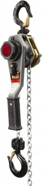 Jet - 2,000 Lb Lifting Capacity, 10' Lift Height, Lever with Overload Protection Hoist - Made from Chain - Caliber Tooling