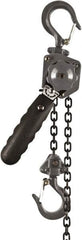 Jet - 1,000 Lb Lifting Capacity, 10' Lift Height, Puller Hoist - Made from Chain, 86 Lb Avg Pull to Lift Rated Load - Caliber Tooling