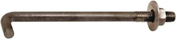 Value Collection - 3/4-10, 15" OAL Bent Anchor Bolt - Grade 2 Steel - Caliber Tooling