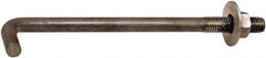 Import - 1/2-13, 12" OAL Bent Anchor Bolt - Grade 2 Steel - Caliber Tooling