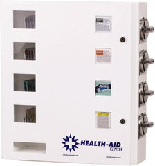 Synergy Management - Medical Vending Machines & Dispensers; Height (Inch): 21 ; Width (Inch): 20 ; Depth (Inch): 5-1/2 ; Number of Shelves: 4 ; Door Type: Manual Closing ; Shelf Type: Adjustable - Caliber Tooling