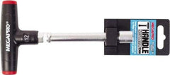 Megapro - 12mm Hollow Shaft Nutdriver - T-Handle Handle, 175mm OAL - Caliber Tooling