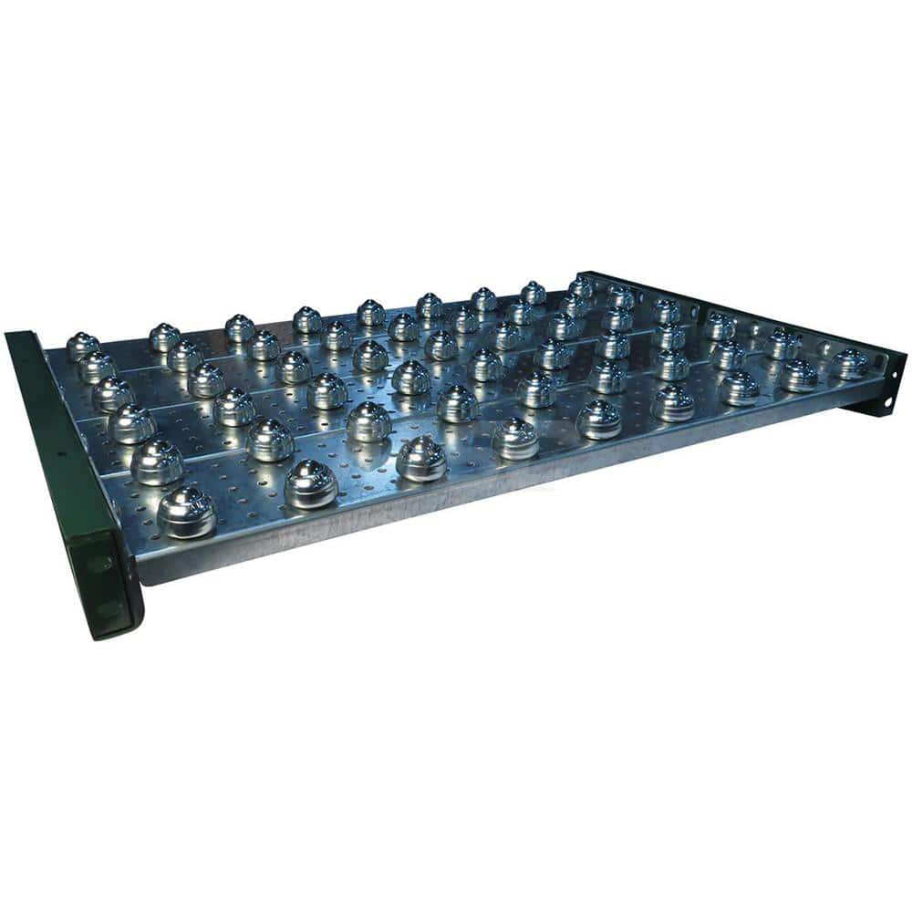 Conveyor Accessories; Type: Ball Transfer Plate; Width (Inch): 27; For Use With: 1.9″ diameter roller conveyor frames and 1-3/8″ roller conveyor; Overall Height: 3.8000 in; Material: Steel; Overall Length (Inch): 24.00; Length: 24.00; Overall Length: 24.0