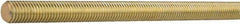 Value Collection - 1/2-13 UNC (Coarse), 12' Long, Stainless Steel General Purpose Threaded Rod - Yellow Zinc-Plated Finish, Right Hand Thread - Caliber Tooling