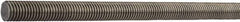 Value Collection - 1-1/2-12 UNF (Fine), 6' Long, Alloy Steel General Purpose Threaded Rod - Uncoated, Right Hand Thread - Caliber Tooling