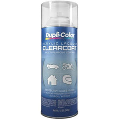 Dupli-Color - Clear, Gloss, Lacquer Spray Paint - 12 to 14 Sq Ft per Can, 12 oz Container - Caliber Tooling