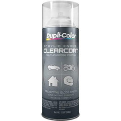 Dupli-Color - Crystal Clear, Flat, Acrylic Enamel Spray Paint - 12 to 14 Sq Ft per Can, 12 oz Container - Caliber Tooling