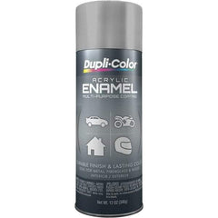 Dupli-Color - Medium Gray, Gloss, Acrylic Enamel Spray Paint - 12 to 14 Sq Ft per Can, 12 oz Container - Caliber Tooling