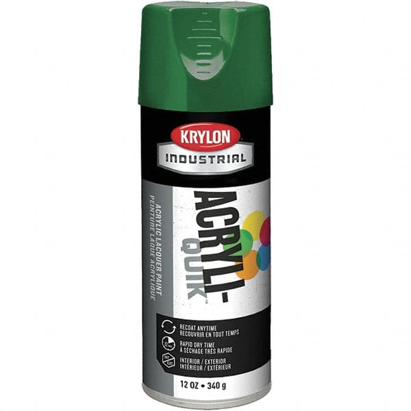 Krylon - Emerald Green, 12 oz Net Fill, Gloss, Aerosol Spray Paint - 15 to 20 Sq Ft per Can, 16 oz Container - Caliber Tooling