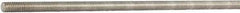 Made in USA - 1/2-13 UNC (Coarse), 3' Long, Aluminum General Purpose Threaded Rod - Uncoated, Right Hand Thread - Caliber Tooling