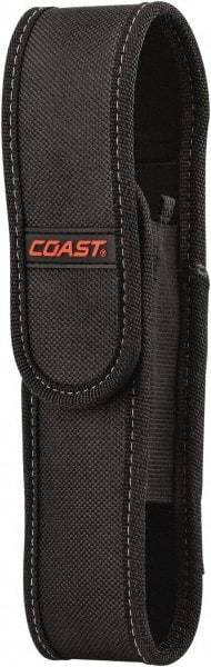 Coast Cutlery - Nylon/Polyester Handheld Flashlight (General Purpose & Industrial) Flashlight Sheath - Black, Compatible with Coast Batteries - Caliber Tooling