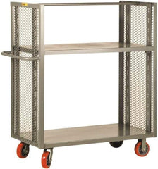 Little Giant - 3,600 Lb Capacity, 1 Shelf, 2-Sided Steel Truck - 53-1/2" Long x 24" Wide x 57" High, Polyurethane Wheels - Caliber Tooling