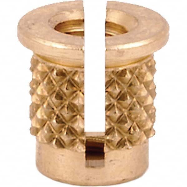 E-Z LOK - Press Fit Threaded Inserts Type: Flanged For Material Type: Plastic - Caliber Tooling