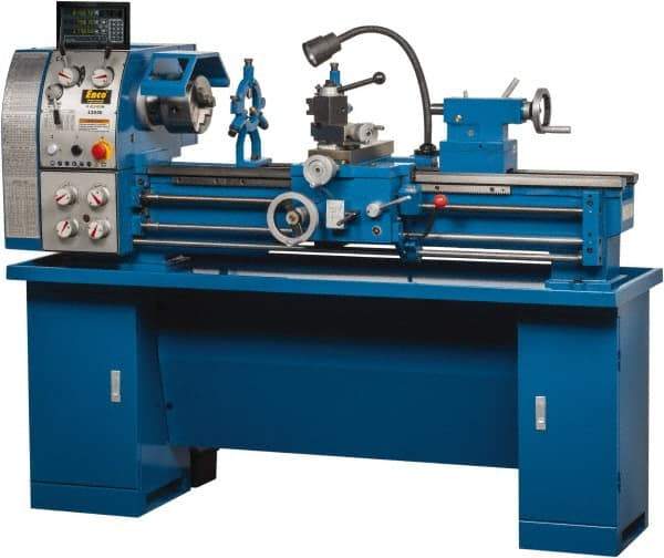 Enco - 12" Swing, 36" Between Centers, 110/220 Volt, Single Phase Bench Lathe - 5MT Taper, 1-1/2 hp, 65 to 1,810 RPM, 1-1/2" Bore Diam, 29.5mm Deep x 580mm High x 1,676mm Long - Caliber Tooling