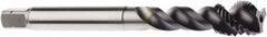 Seco - M8x0.75 Metric 3 Flute 6HX Modified Bottoming Spiral Flute Tap - Powdered Metal, AlTiN Finish, 3.1496" OAL, Right Hand Flute, Right Hand Thread, H6 - Exact Industrial Supply