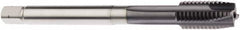 Seco - M12x1.75 Metric 3 Flute 6HX Modified Bottoming Spiral Flute Tap - Powdered Metal, AlTiN Finish, 110mm OAL, Right Hand Flute, Right Hand Thread, H6 - Exact Industrial Supply