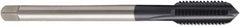 Seco - M27x3.00 Metric 6HX 4 Flute TiAlN Finish Powdered Metal Straight Flute Machine Tap - Modified Bottoming, Right Hand Thread, 160mm OAL, 38mm Thread Length, H6 Limit, Oversize - Caliber Tooling