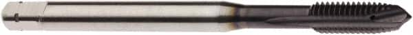 Seco - M8x1.25 Metric, 3 Flute, AlTiN Finish, Powdered Metal Spiral Point Tap - Plug Chamfer, Right Hand Thread, 3.5433" OAL, 0.685" Thread Length, 8mm Shank Diam, 6HX Class of Fit - Exact Industrial Supply