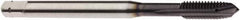 Seco - M8x1.25 Metric, 3 Flute, AlTiN Finish, Powdered Metal Spiral Point Tap - Plug Chamfer, Right Hand Thread, 3.5433" OAL, 0.685" Thread Length, 8mm Shank Diam, 6HX Class of Fit - Exact Industrial Supply